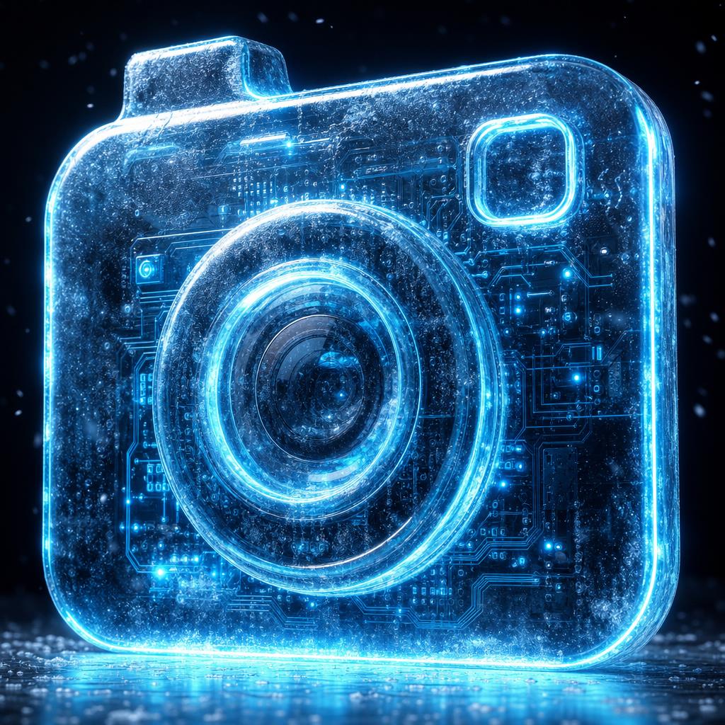 Logotipo de gelo do Instagram de Frostveil